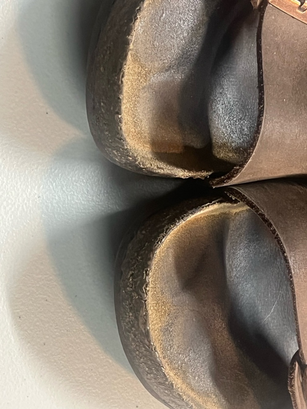 Birkenstock Arizona Brown Oiled Leather Sandals EU 44 US 11 285mm Cork Footbed - Picture 6 of 12